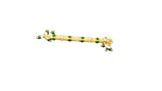 Meenakari and Stone Work Green bansuri for Kanha ji