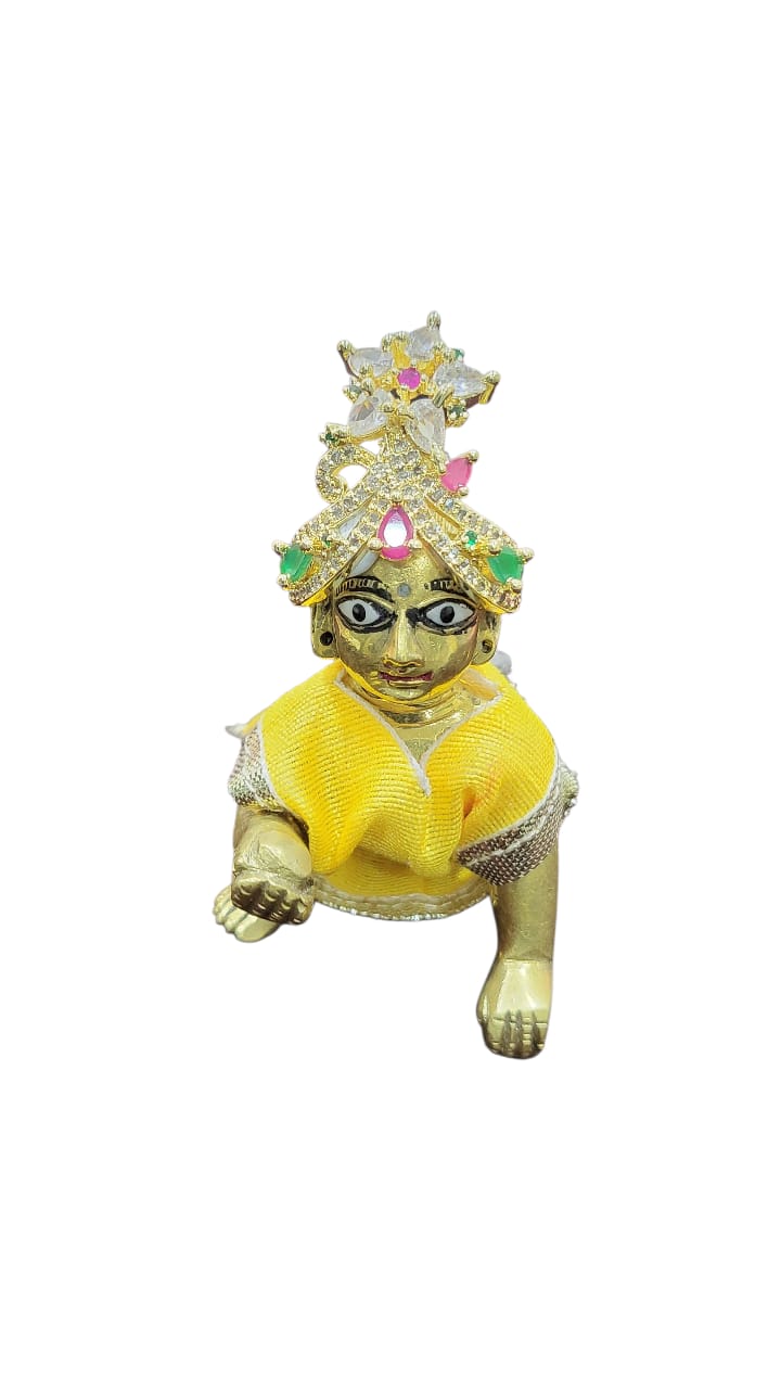 Laddu Gopal Stone Designer Mukut/Adjustable Mukut for Kanha ji/Multicolours