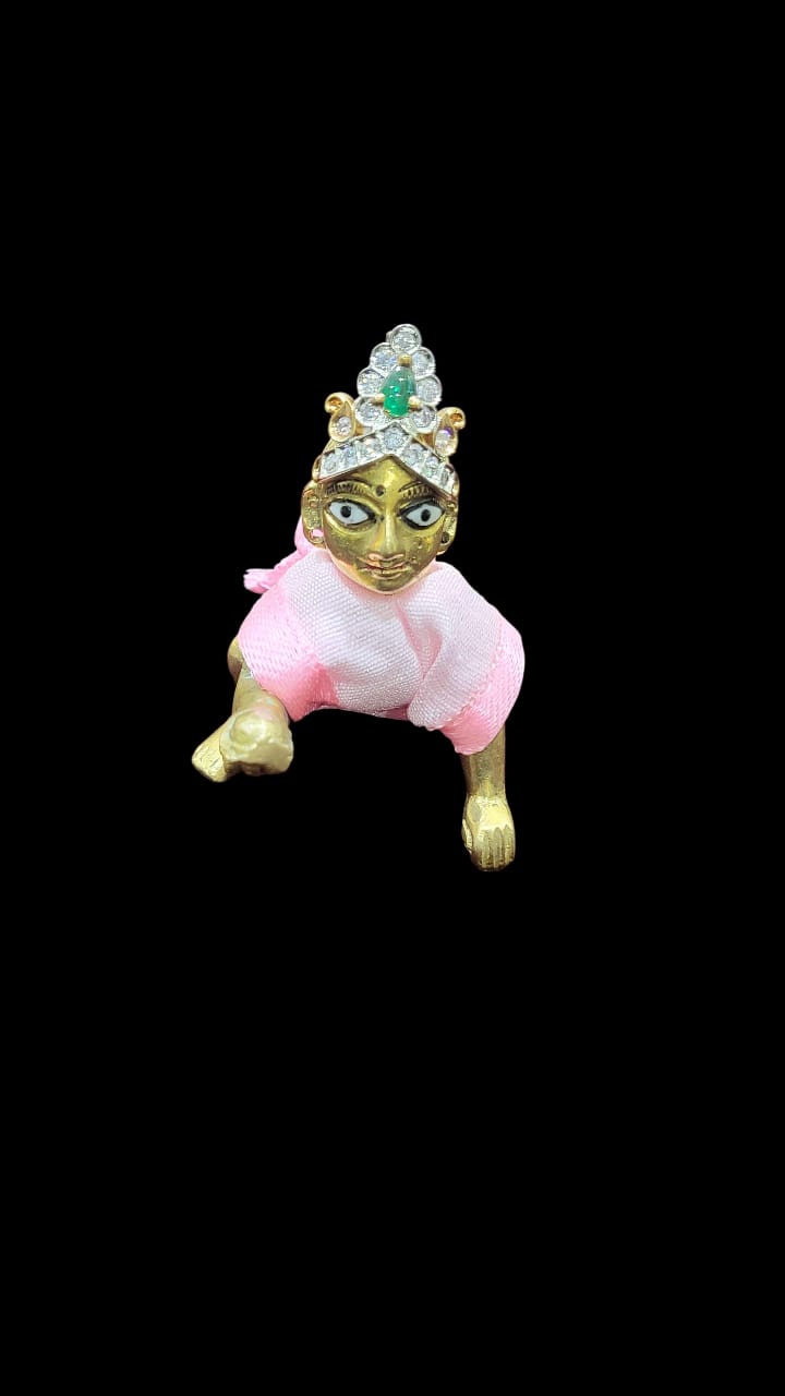Laddu Gopal Stone Designer Mukut/Adjustable Mukut for Kanha ji/Multicolours