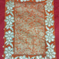 Orange Banarasi Design Pooja Aasan/Asan for Puja and Mandir Puja Alter cloth(12X8)