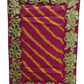 Pink with Leheriya Design Pooja Aasan/Asan for Puja and Mandir Puja Alter cloth(12X8)