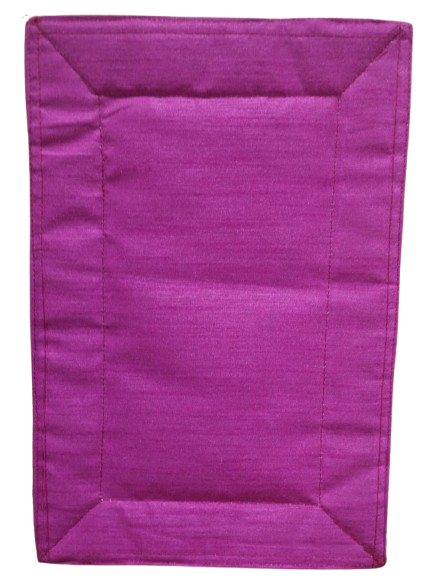Pink with Leheriya Design Pooja Aasan/Asan for Puja and Mandir Puja Alter cloth(12X8)