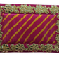 Pink with Leheriya Design Pooja Aasan/Asan for Puja and Mandir Puja Alter cloth(12X8)