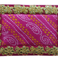 Pink Bandhani Pooja Aasan/Asan for Puja and Mandir Puja Alter cloth(12X8)