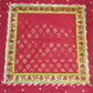Red Bnarasi Pooja Aasan/Asan for Puja and Mandir Puja Alter cloth(12X12)