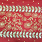 Red Banarasi Pooja Aasan/Asan for Puja and Mandir Puja Alter cloth(20X8)