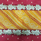 Yellow Pooja Aasan/Asan for Puja and Mandir Puja Alter cloth(12X8)