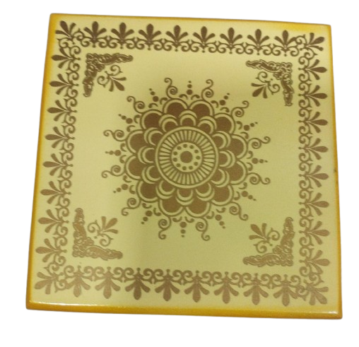 Handcrafted Multicolor Wooden Pooja Chowki – Traditional Decor for Home Temple & Puja Rituals (Multicolor, Pooja.chowki