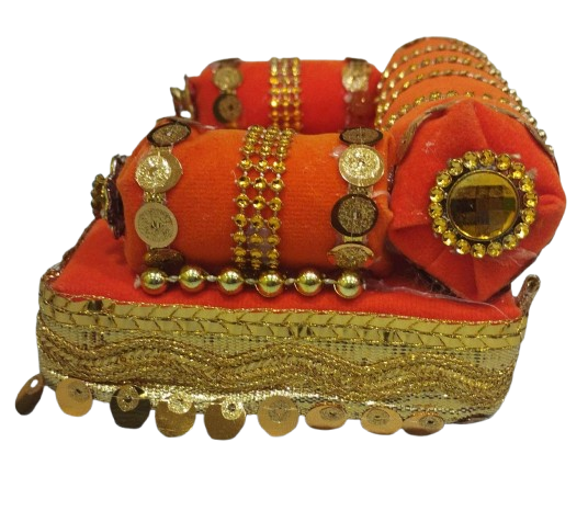 Laddu Gopal Laddu Gopal Singhasan(Orange)
