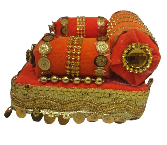 Laddu Gopal Laddu Gopal Singhasan(Orange)