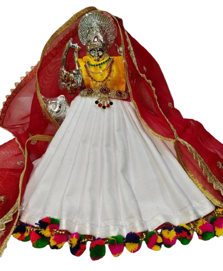 Navratri Special, MATA Rani Vastra, Devi MATA Poshak, Durga MATA Dress, Radha Rani Poshak for Standing Idol, Made of Silk Cloth