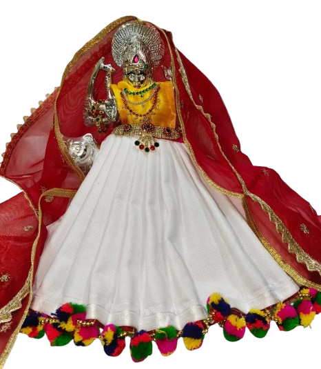 Navratri Special, MATA Rani Vastra, Devi MATA Poshak, Durga MATA Dress, Radha Rani Poshak for Standing Idol, Made of Silk Cloth