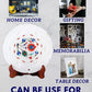 Handmade White Marble Decorative Plate with Wooden Stand 7 inch Decorative Showpiece - 7 cm (Marble, White)