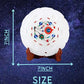 Handmade White Marble Decorative Plate with Wooden Stand 7 inch Decorative Showpiece - 7 cm (Marble, White)