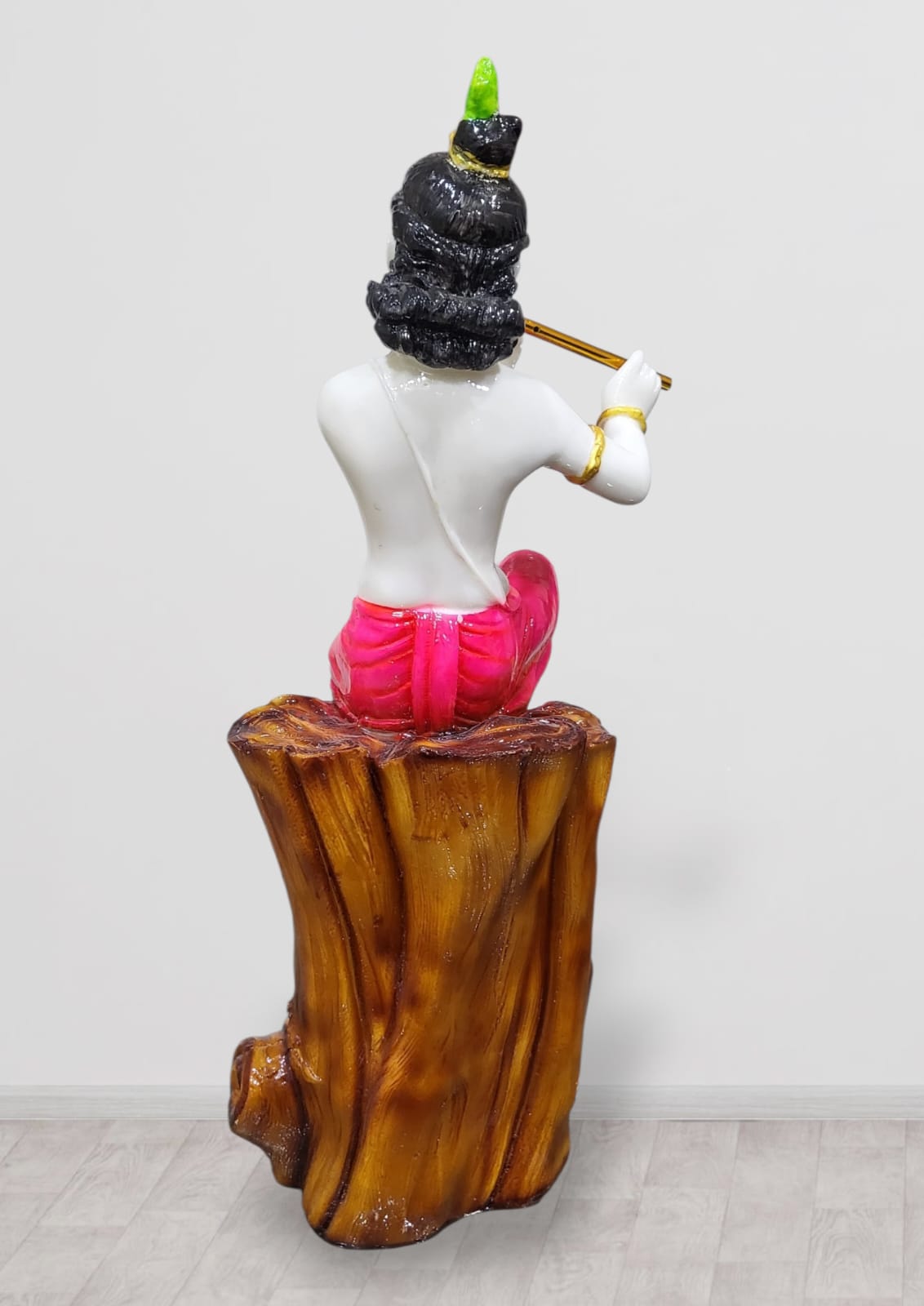 Polyresin Standing Krishna Idol for Pooja & Decorative Statue Figurine | Krishna Murti for for Gifting,House Warming | Size - 1.5 Feet (45m)