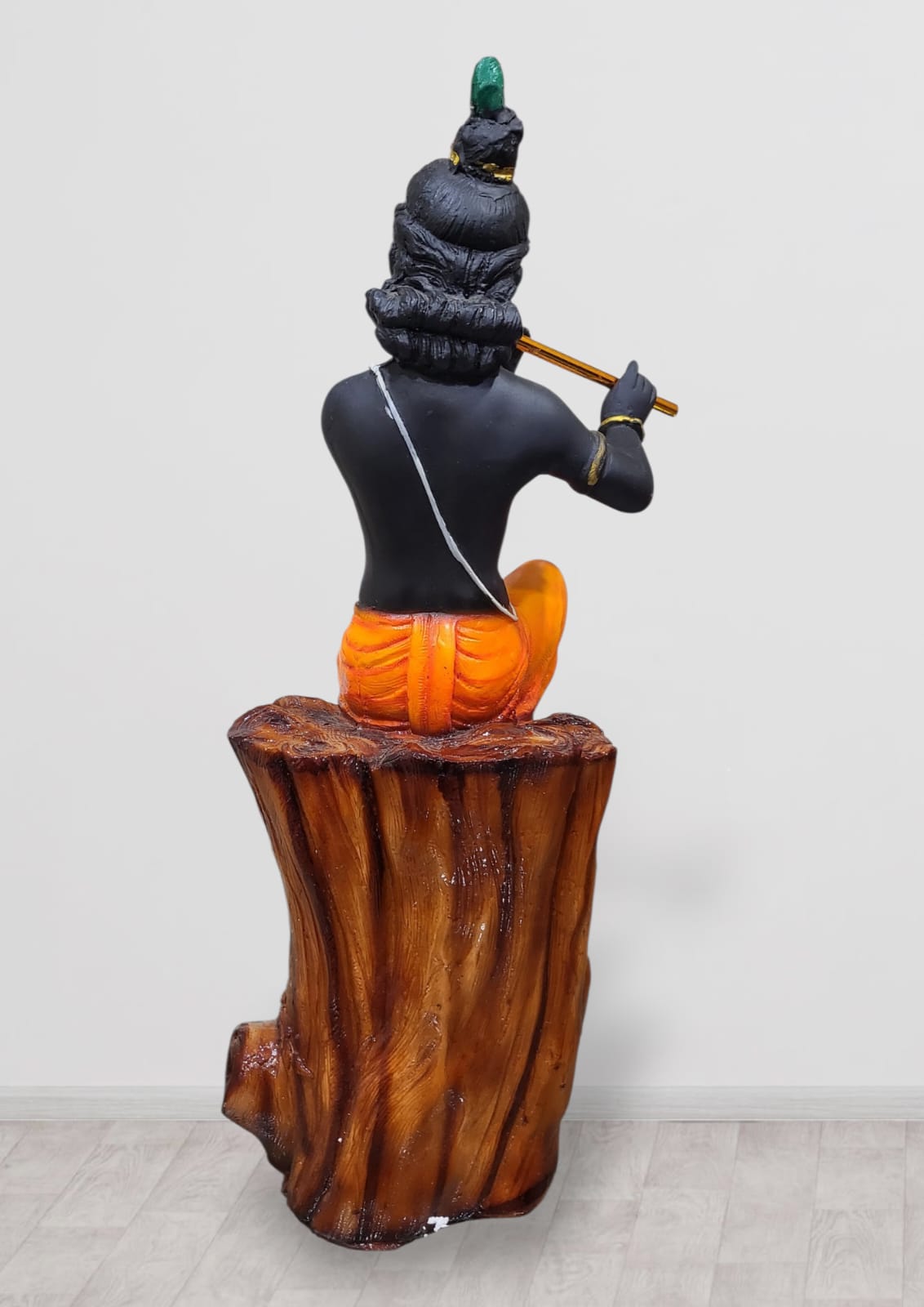Polyresin Standing Krishna Idol for Pooja & Decorative Statue Figurine | Krishna Murti for for Gifting,House Warming | Size - 1.5 Feet (45m)