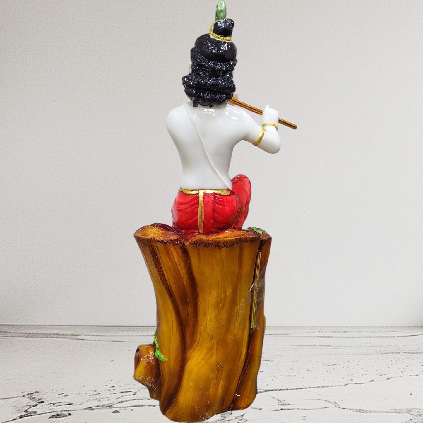 Polyresin Standing Krishna Idol for Pooja & Decorative Statue Figurine | Krishna Murti for for Gifting,House Warming | Size - 1.5 Feet (45m)