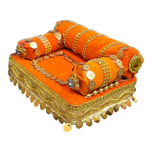 Laddu Gopal Laddu Gopal Singhasan(Orange)