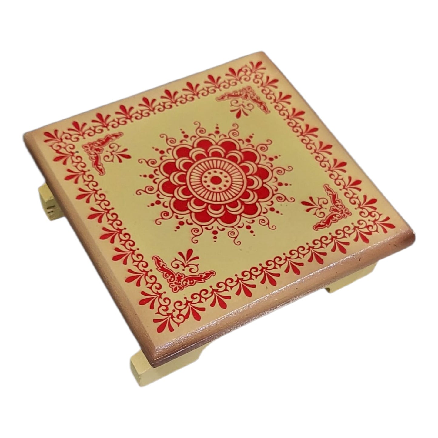 Wooden Pooja Chowki