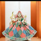 Durga Ji SkyBlue Multi Embroidery Lace Work Dress  (0 reviews)