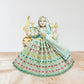 Durga Ji SkyBlue Embroidery Lace Work Dress