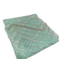 Seafoam Green Chevron Metallic Embroidered Net Fabric