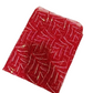Crimson Radiance: Geometric Sequin Mesh Netting Fabric