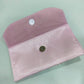 Lavender Blossom & Pearl Satin Clutch