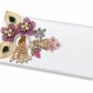 Festive Pink Satin Envelope Pouch with Pearl Tassel