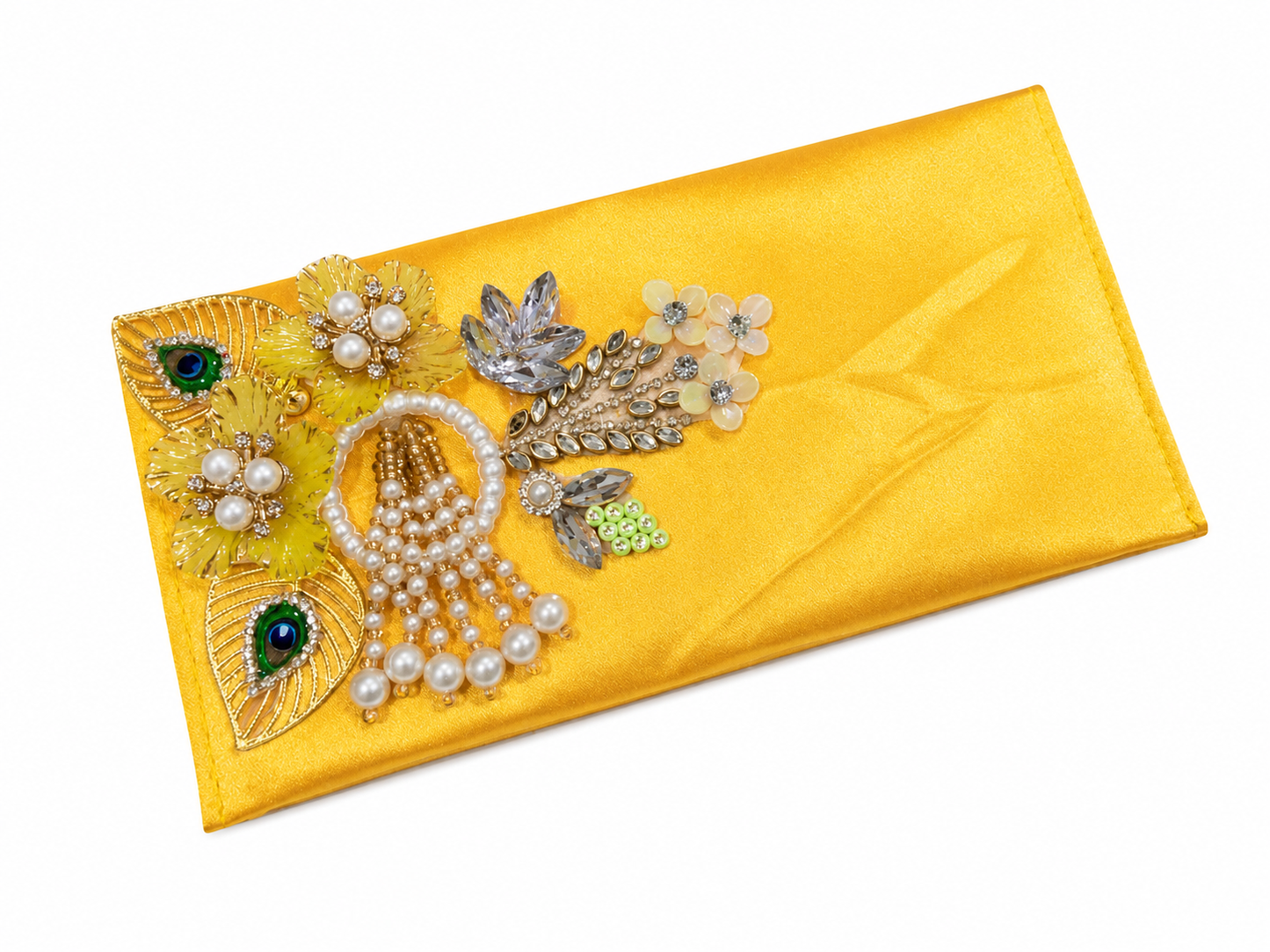 Marigold Sunshine Floral Clutch