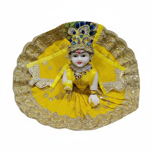 Laddu Gopal Poshak with Pagdi Patka l Ladoo Gopal Dress l Bal Gopal l Kanha Ji Thakur Ji Heavy Dress