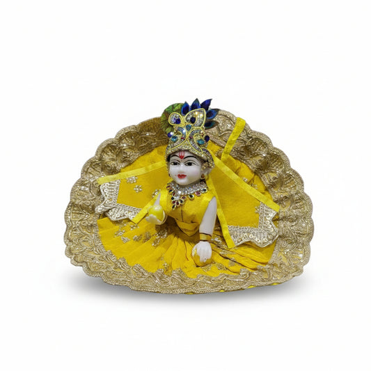 Laddu Gopal Poshak with Pagdi Patka l Ladoo Gopal Dress l Bal Gopal l Kanha Ji Thakur Ji Heavy Dress