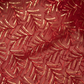 Crimson Radiance: Geometric Sequin Mesh Netting Fabric