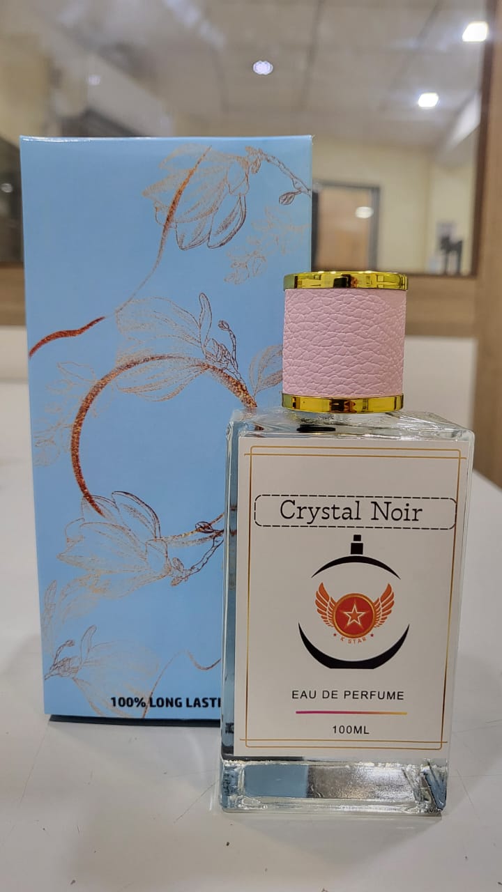 Crystal Noir | 100ml Long Lasting Perfume for Women| Luxury Fragrance Scent | Suitable for Every Occasion | Festive or Diwali Gift | Gift For Men, Women & Special Occasions