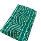 Traditional Emerald Green Bandhani Print Fabric